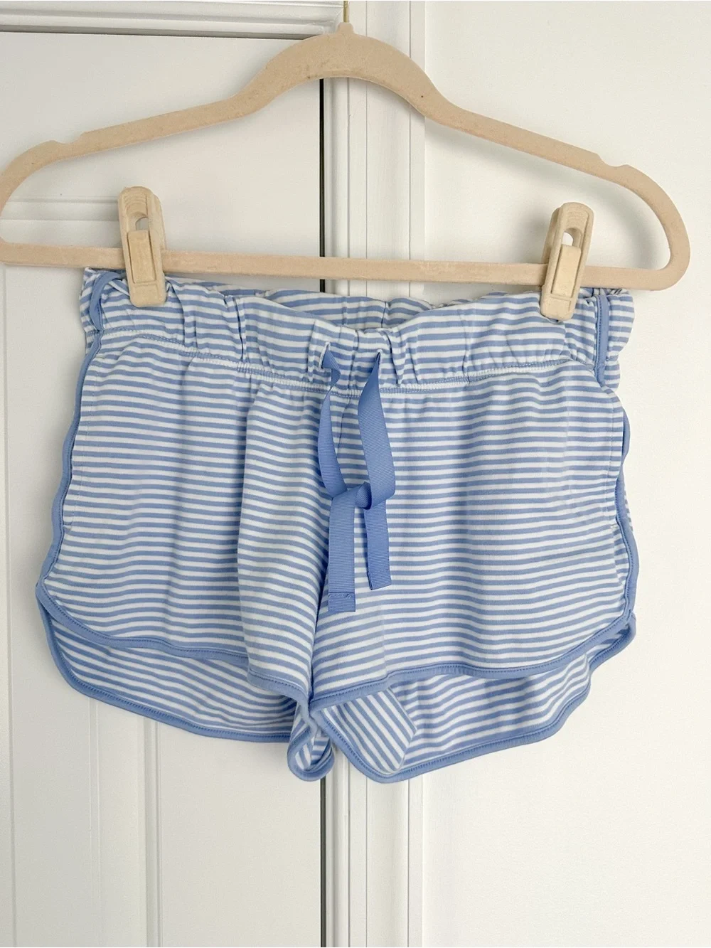LAKE Pajamas Pima Maternity Shorts Set in hydrangea XS